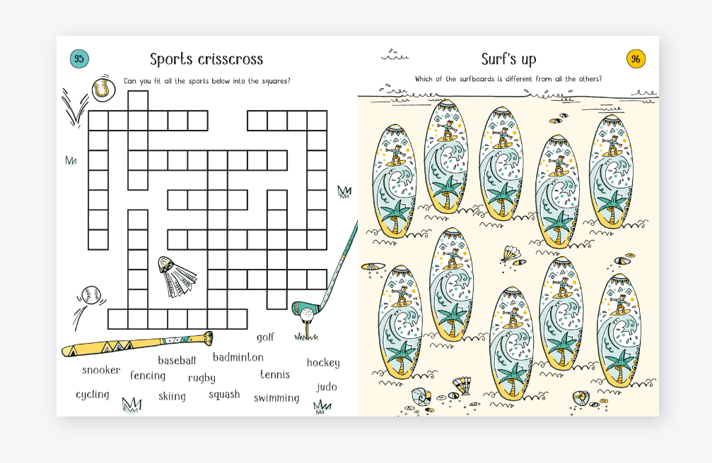 Holiday Puzzles and Games Activity Book for Kids