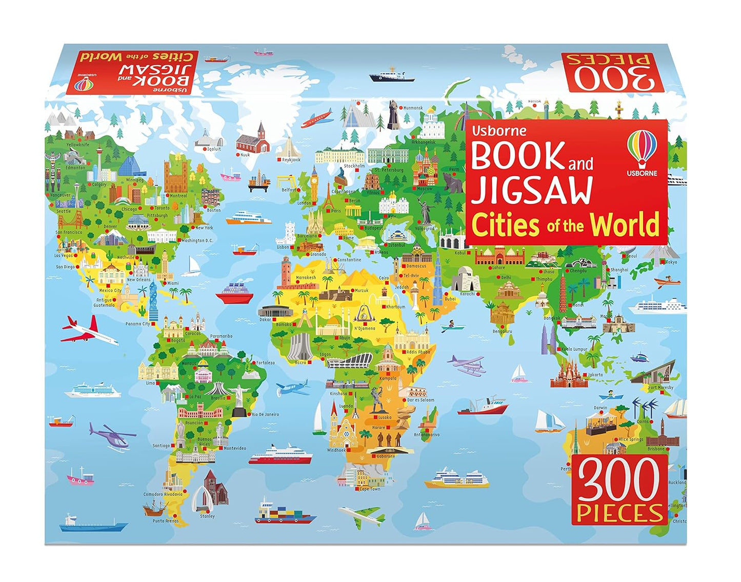 Usborne Book and Jigsaw Jities of the World