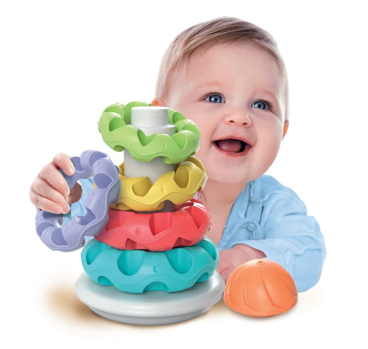Baby's Textured Stacking Ring | Stem Learning | Early Development Toy