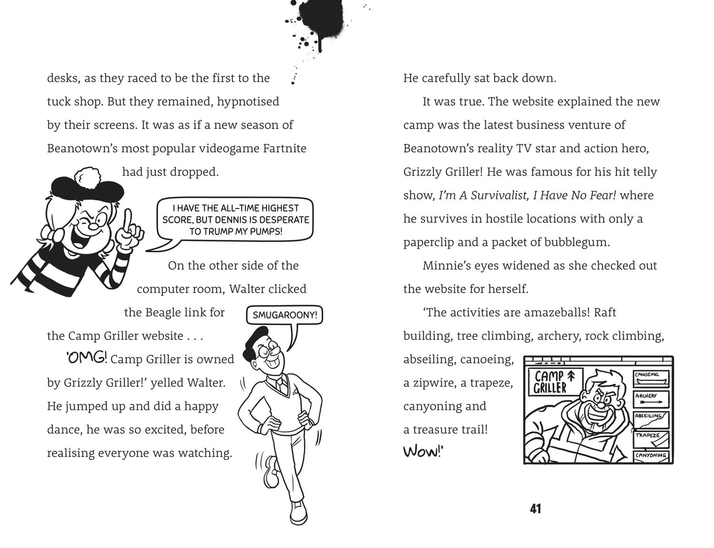 "Beano Minnie and the Camp of Chaos-perfect for kids aged 7 and over"