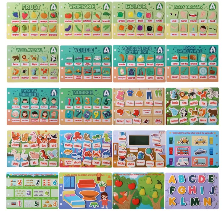 "Learning Busy Book for Kids"