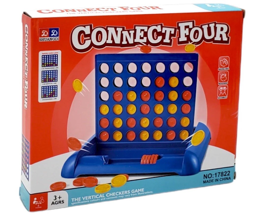 "Classic Connect Four board game for kids and families, strategy and logic play."