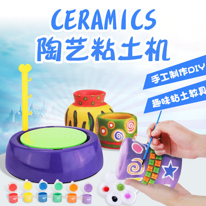 "DIY pottery making for kids"