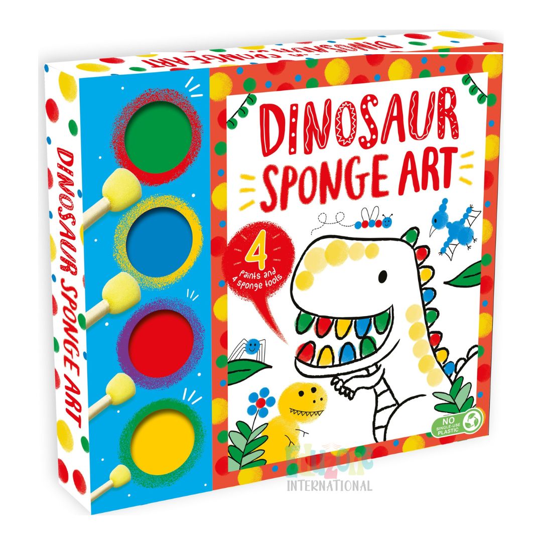 "Dinosaur Sponge Art"