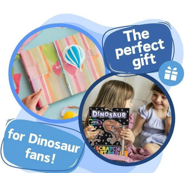 Dinosaur Scratch Art Pad