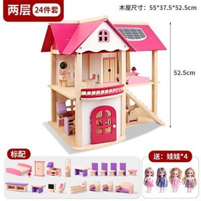 "Kids Wooden Doll House"