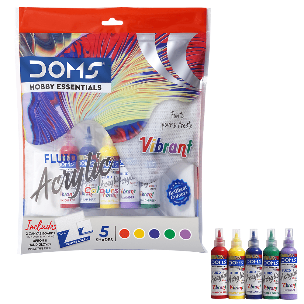 "Doms Fluid Acrylic Vibrant Pour and Create Kit"