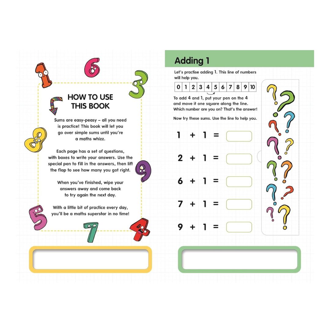 "First Math Book - Wipe and Clean"