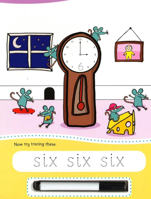 "First Numbers wipe and clean book"