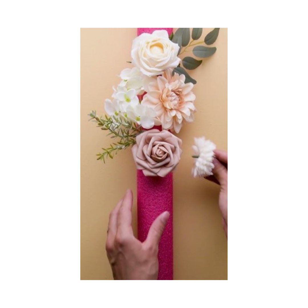 "Flower decor using Pool Noodles"
