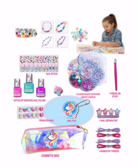 "Girls Beads and Nail set"
