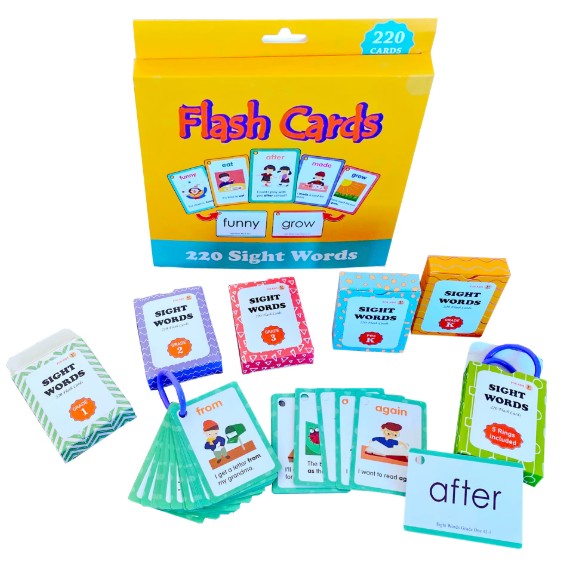 "High Frequency flashcards for kids"
