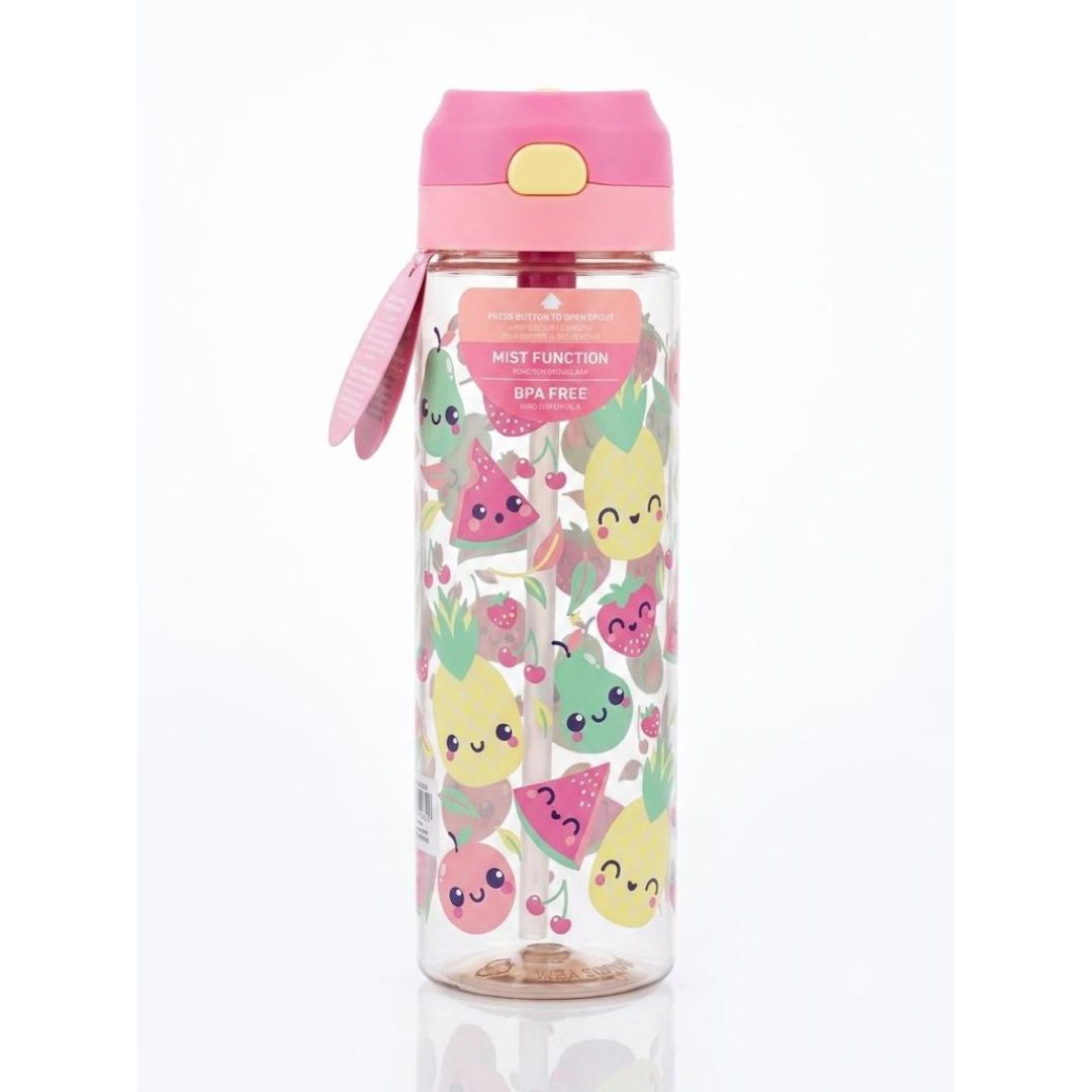 "Kids Fruit Print Water Bottle"