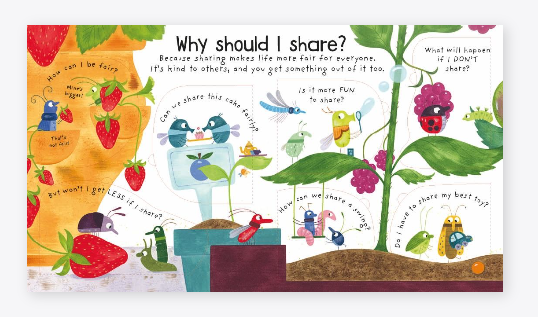 Kidslift the flap books - Why should I share"