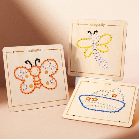 "Lacing Sewing Skills for kids"