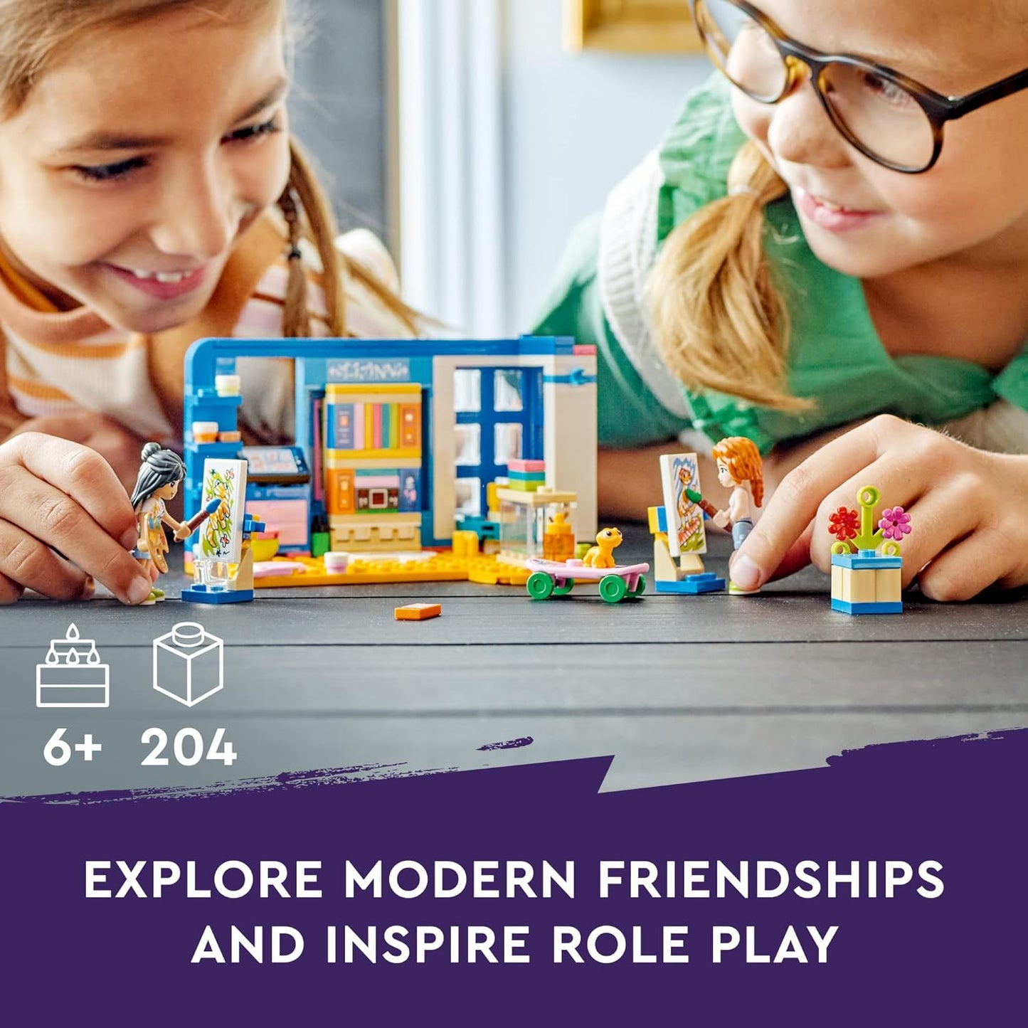 LEGO Friends Liann's Room (41739) – Creative Playset for Kids Ages 6+