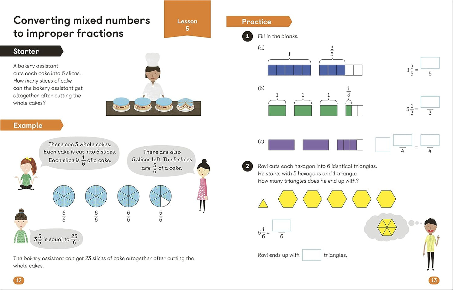 "Maths workbook Fractions Decimals and Percentages Ages9-10 KeyStage2"