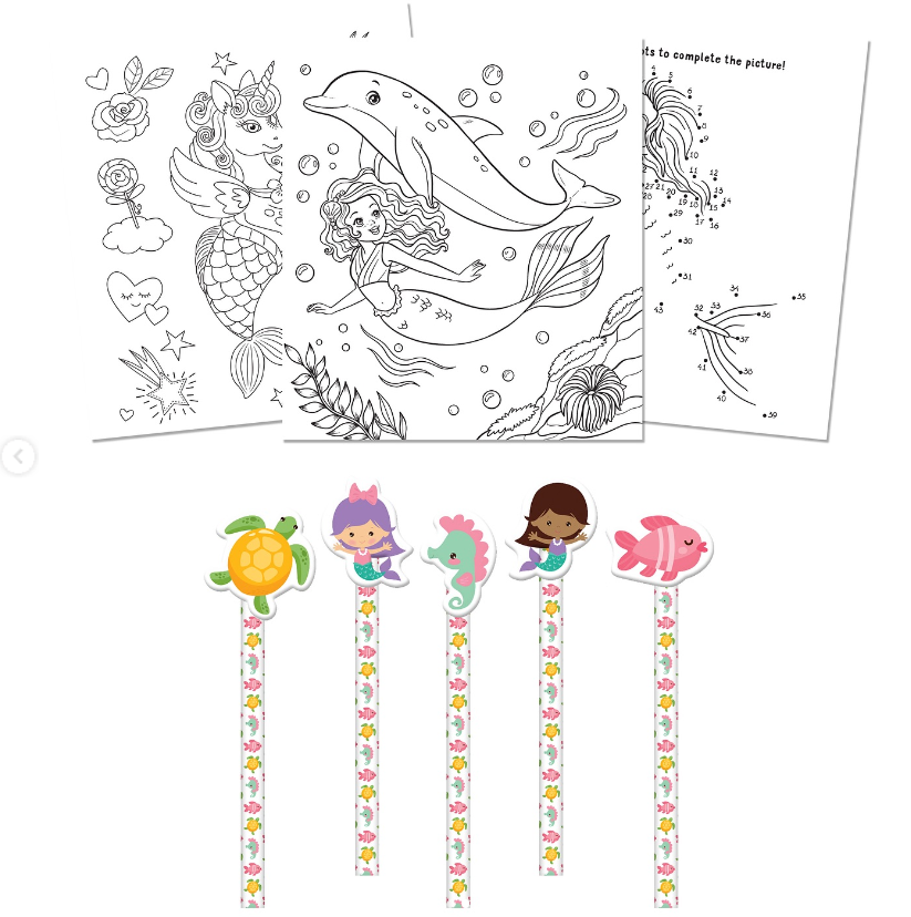 "Mermaid Coloring and Activity Book"