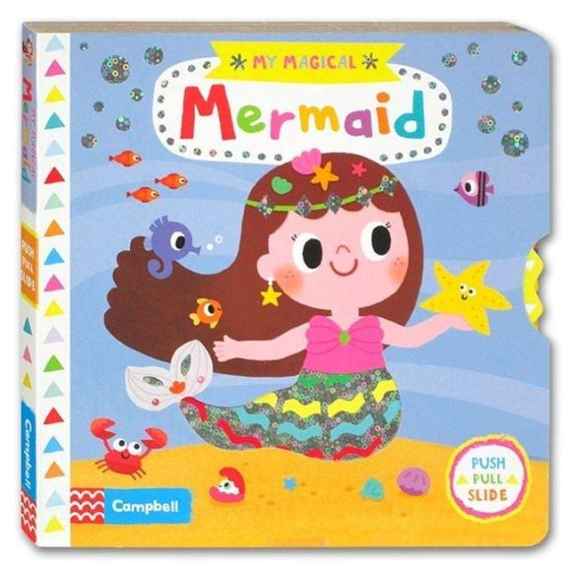"First Board Books - Mermaid Push, pull and slide"