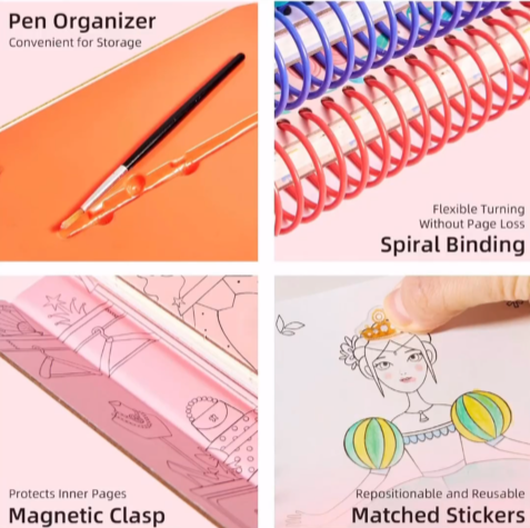 "Mideer Fashion Design and coloring book"