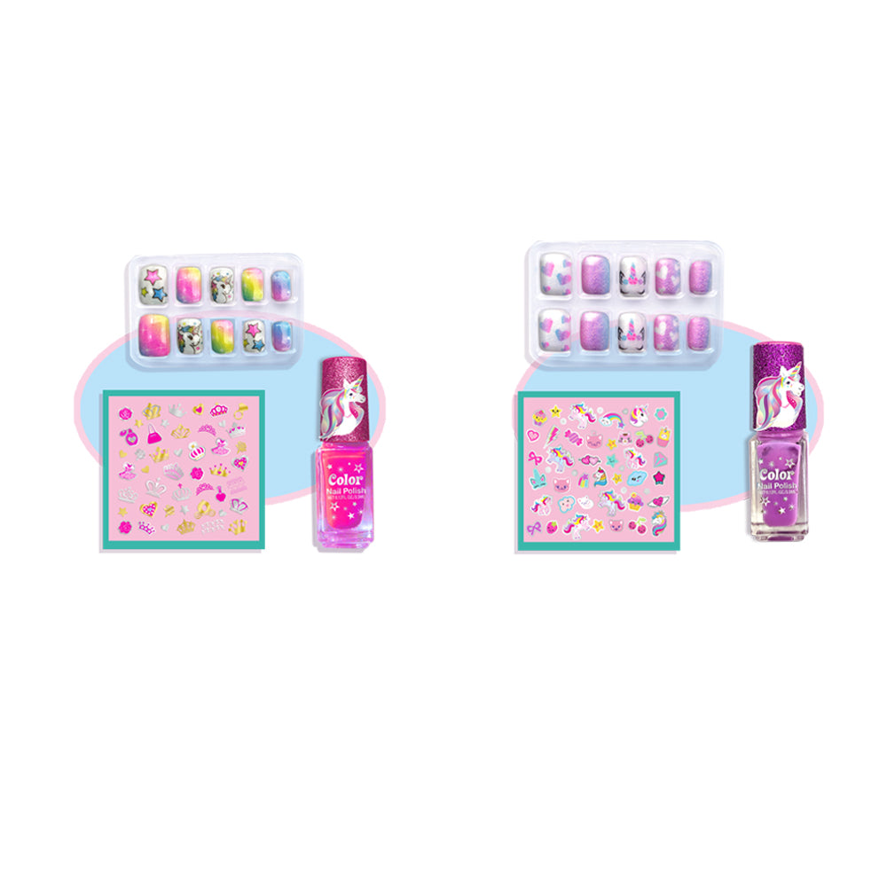 Tokidas Unicorn Press On Nails for Kids Girls