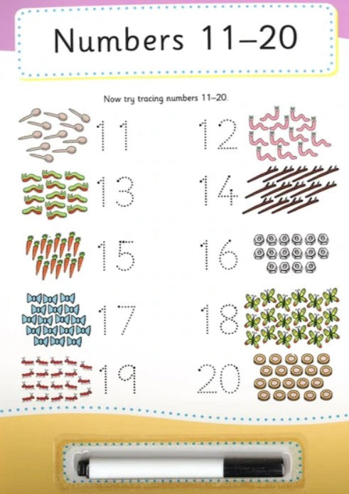 "Numbers Wipe and Clean Workbook"