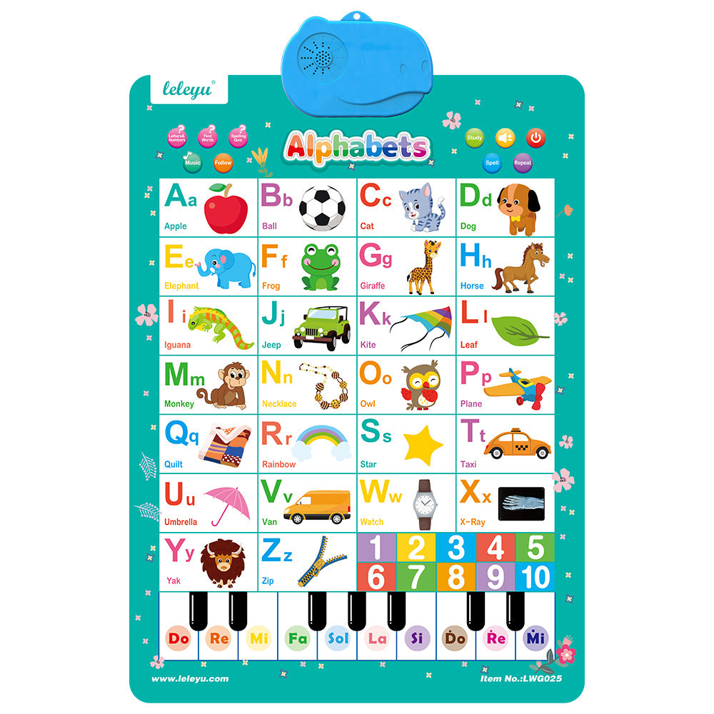 Alphabet/Animalchart, Electronic Voice Chart Multifunction Preschoool and Nursery Educational Toy