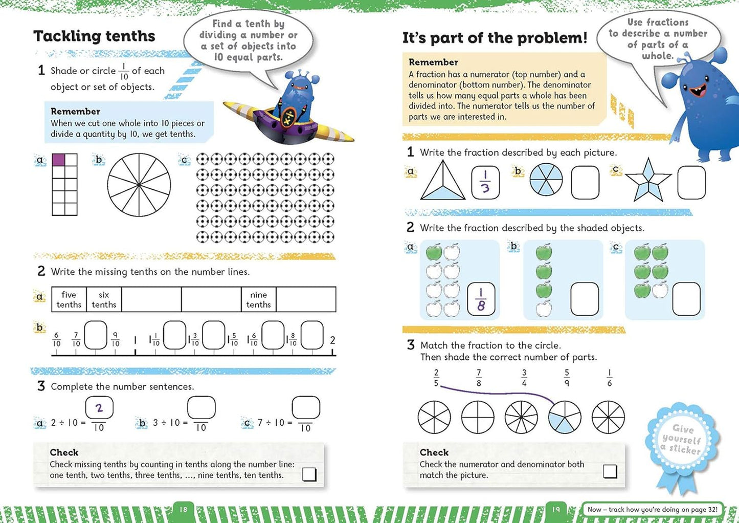 Progress with Oxford Multiplication, Division and Fractions Age 7-8 workbook