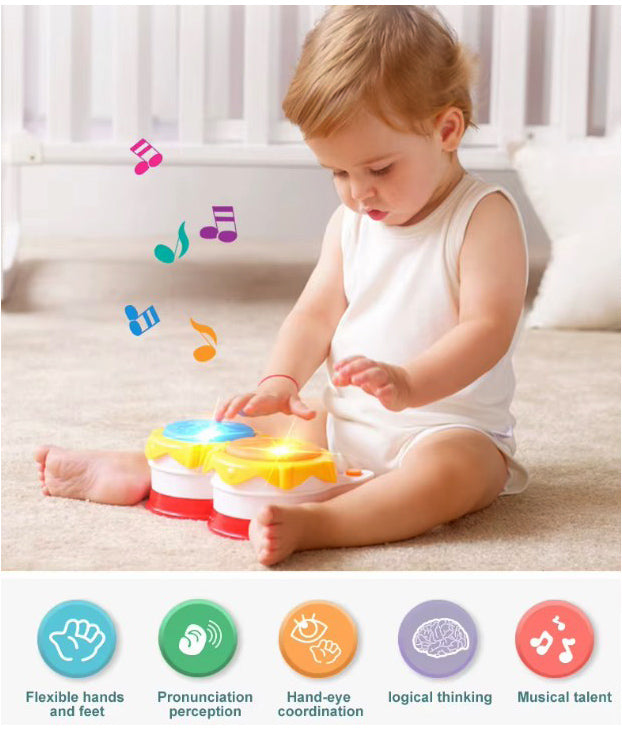 "Baby Toy - 2 in 1 Drum and Piano"