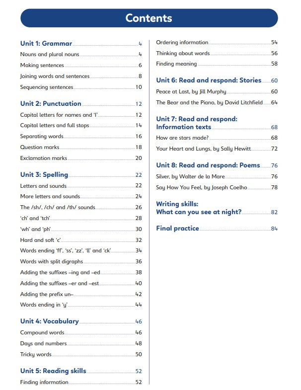 "Primary English Workbook 1"