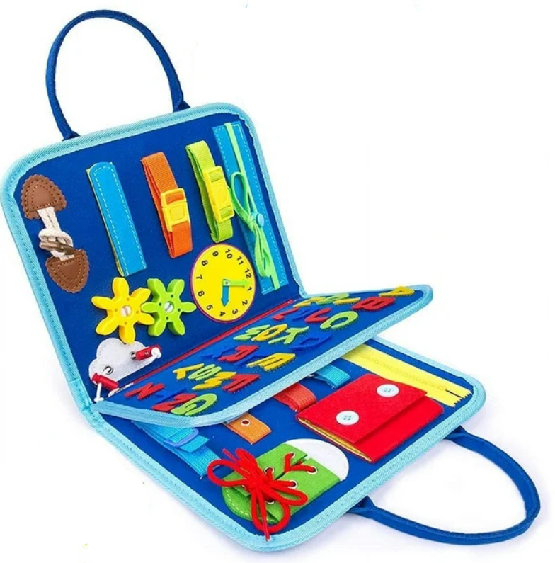 "Montessori Sensory- fine moto skills board"
