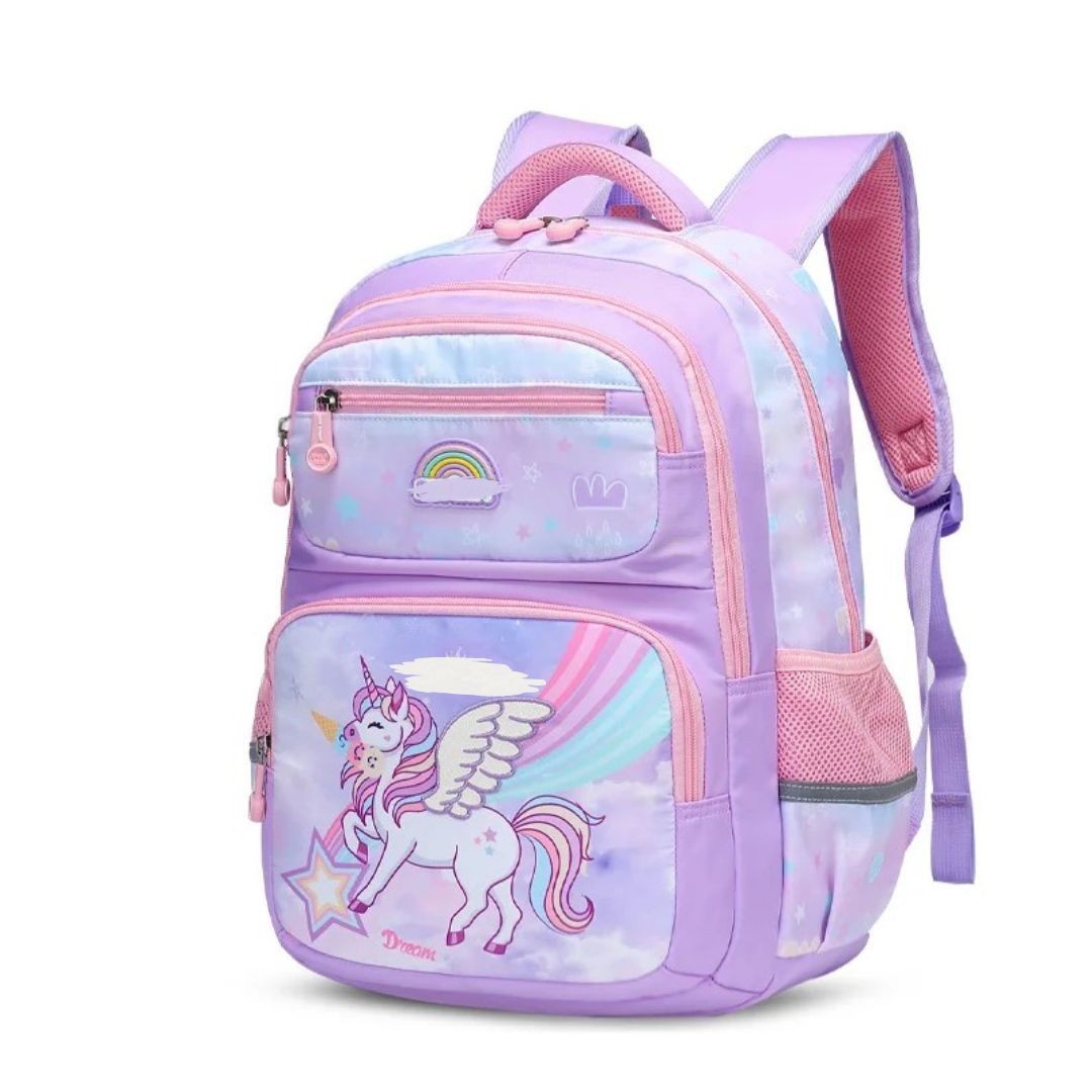 "Girls School Backpack - Unicorn Theme"
