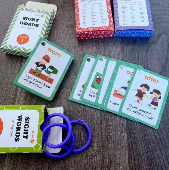 220 Sight Words Flashcards – Learn to Read Faster (Pre-K to Grade 3)