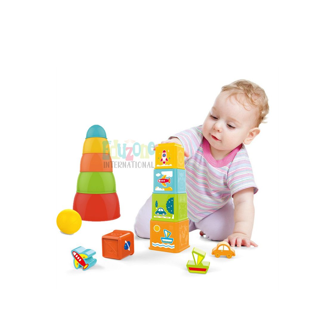 Montessori Stacking & Sorting Toy for Toddlers – Early Learning Through Play