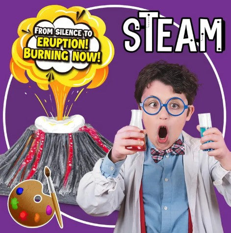 "STEM Activity - Volcano Experiment for Kids"