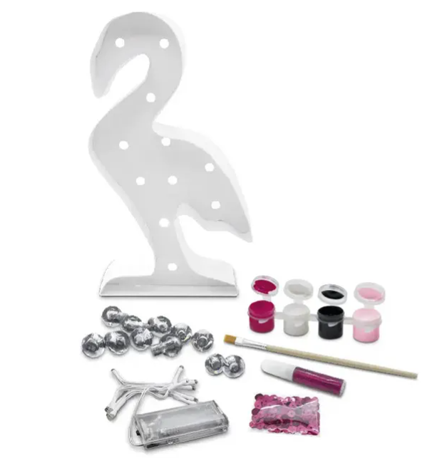 Decorate-your-own-string-lights-flamingo-led-kit