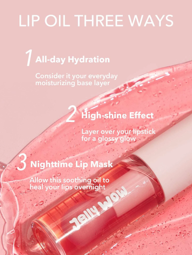SHEGLAM Jelly Wow Hydrating Lip Gloss for Girls and Ladies