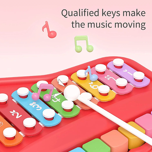 Momeasy Baby Piano Xylophone Toy - Preschool Educational Learning Instruments Toy
