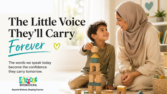 "Parent encouraging young child during learning activity, building confidence through quality time together"