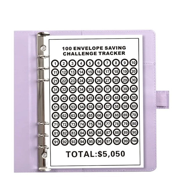 "100 Envelope Savings Challenge Binder"