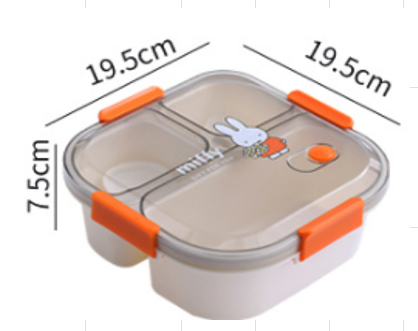 Food Storage - 3 Compartment Lunch box for Kids School Lunch