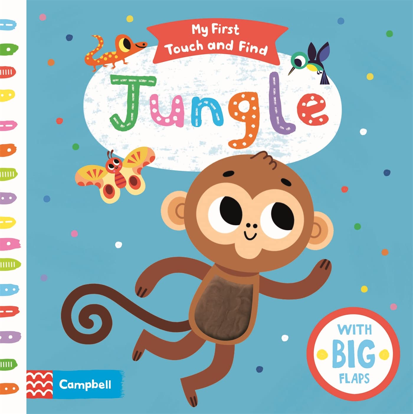 My first touch and find Jungle Board Book for Baby and Toddler