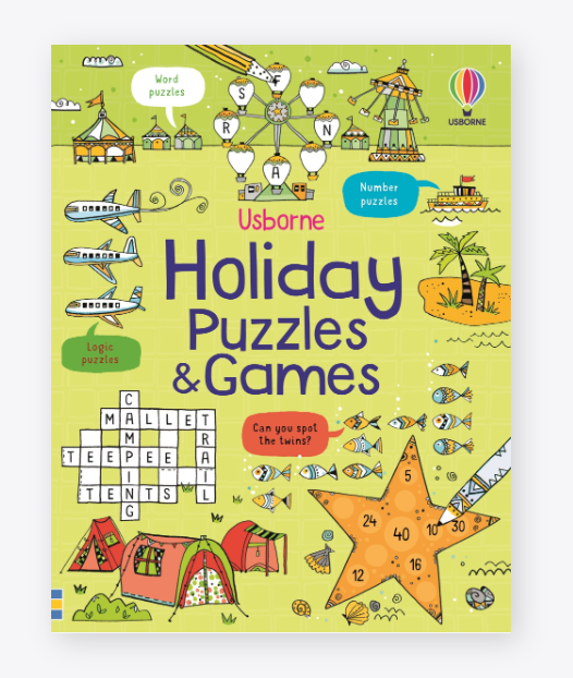 Holiday Puzzles and Games Activity Book for Kids