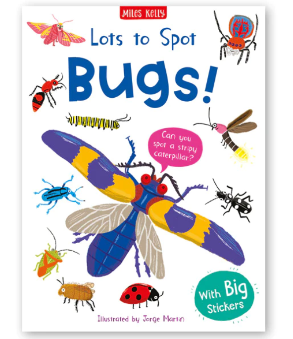 Lots to spot Bugs Educational Sticker Book for Toddlers Kids