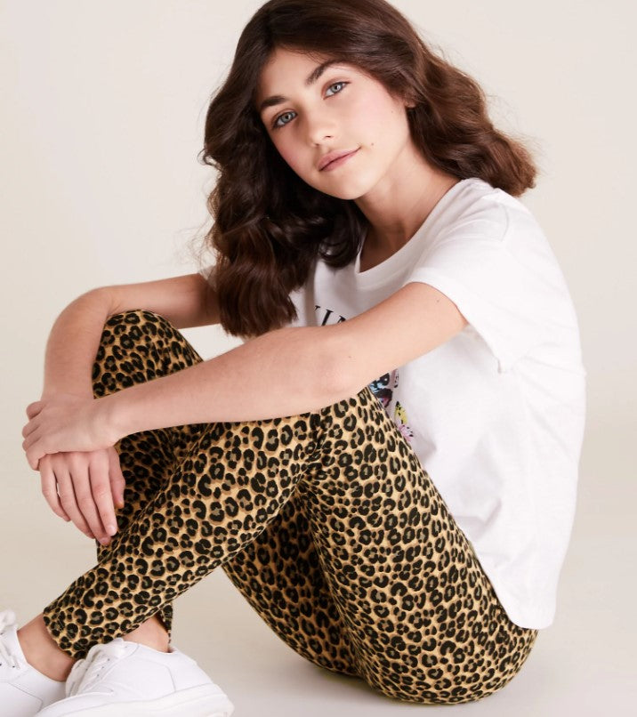 Girls tiger print legging for teenagers