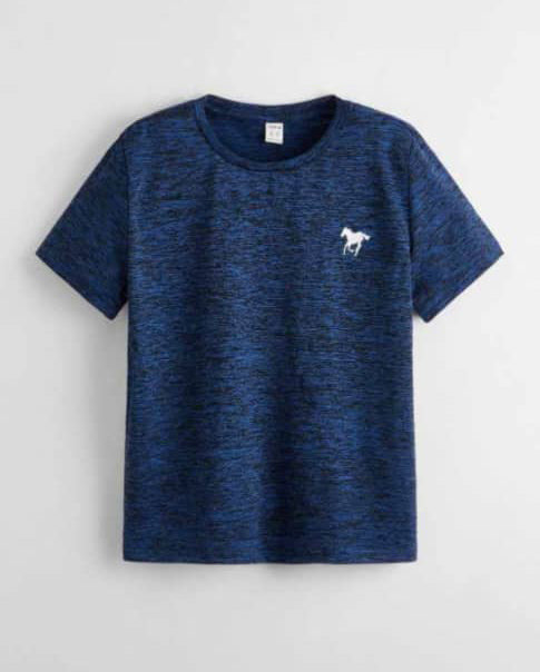 Boys Blue Short Sleeve Casual T-Shirt