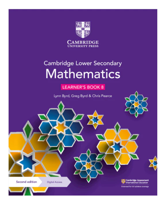 "Cambridge Lower Secondary Mathematics Learner's Book 8 with Digital Access (1 Year) (Cambridge Lower Secondary Maths)"