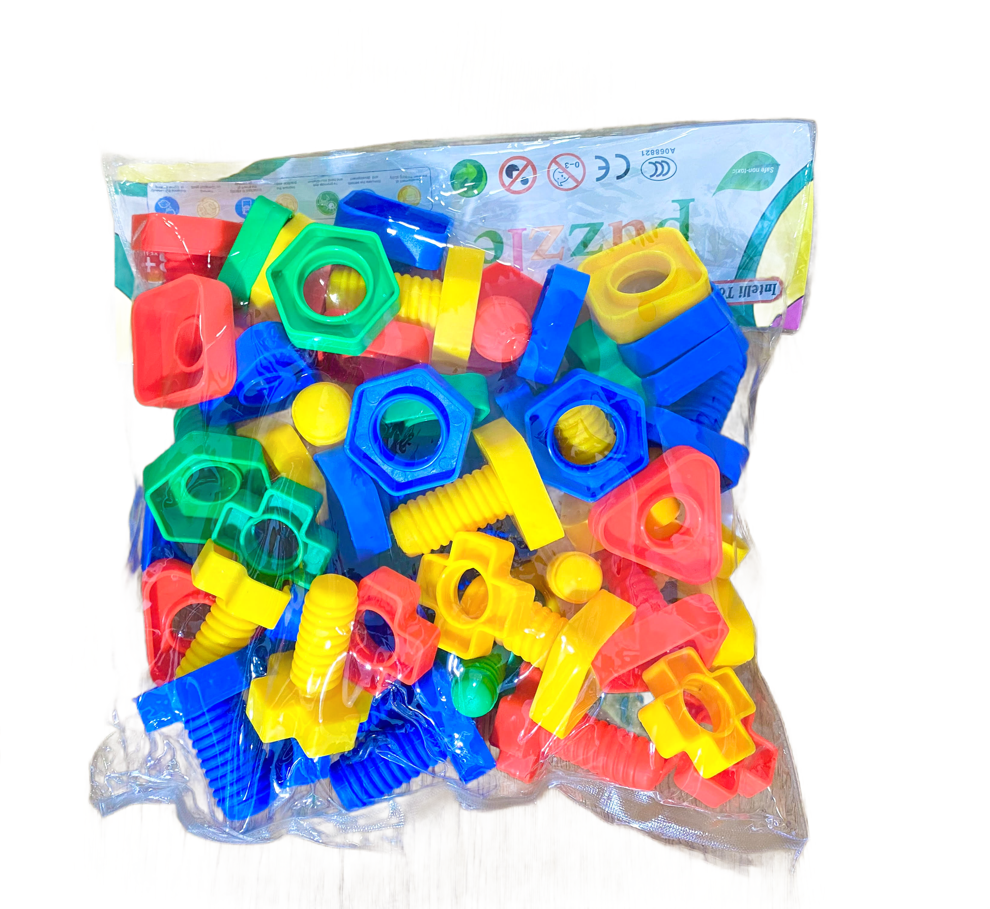 "Bolt and nuts block set - fine Motor Skills, Occupational Therapy STEM for 1.5 months and up"