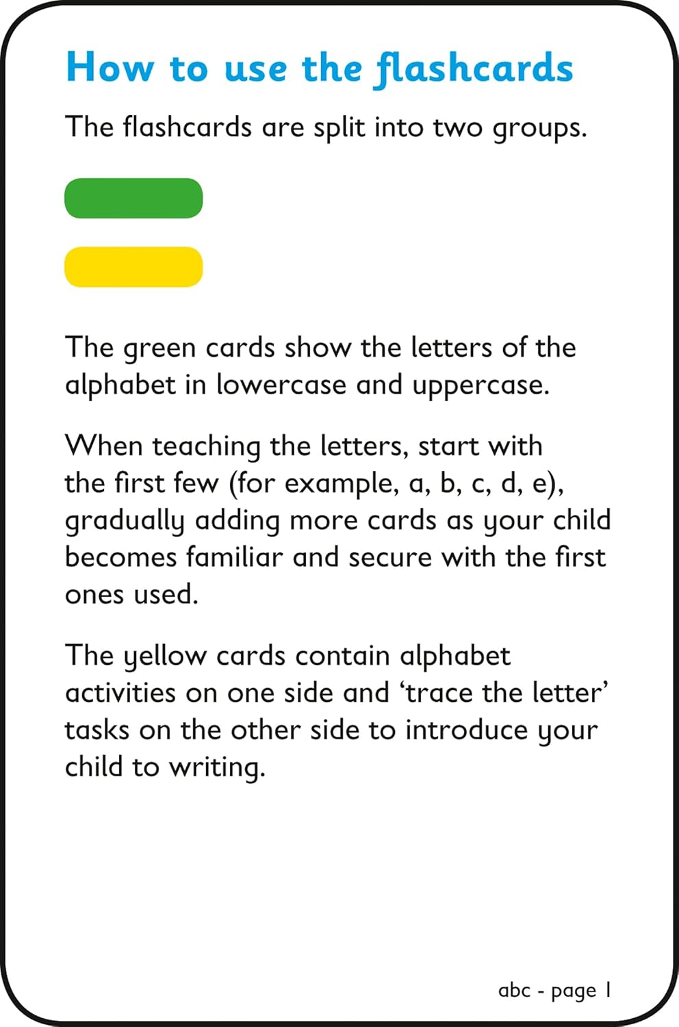 "Alphabet Flashcards"