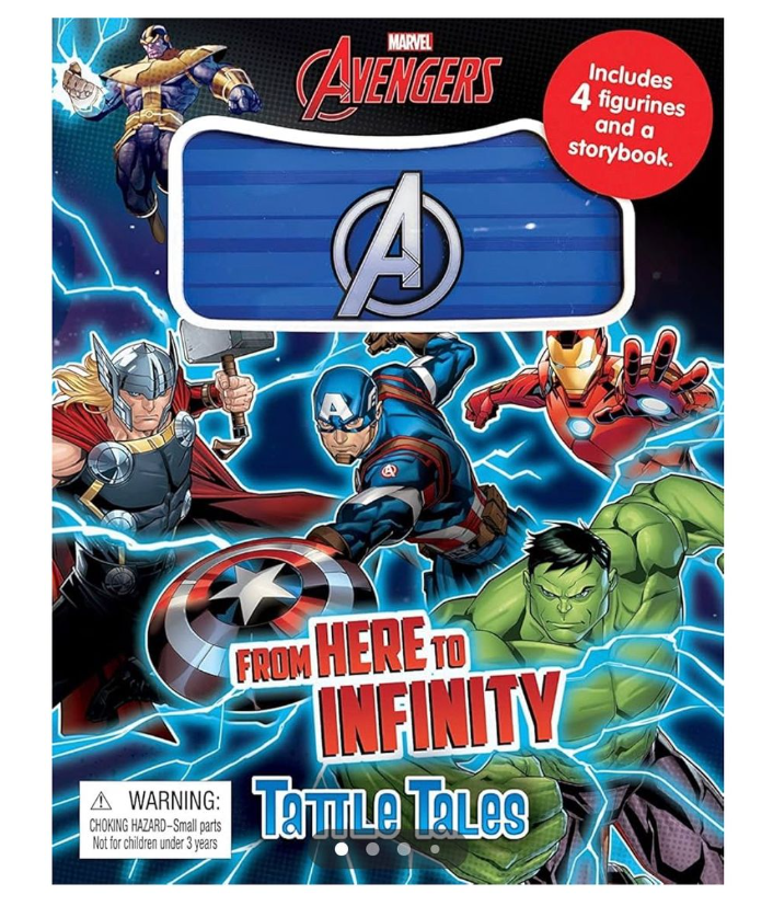 "Avengers Tattle Tale Book and Figurines"